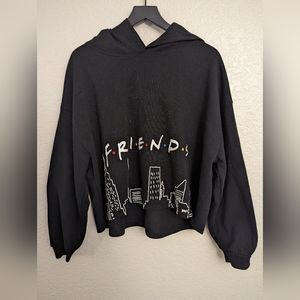 Friends TV Show Women’s Black Cropped Sweater Size XXL